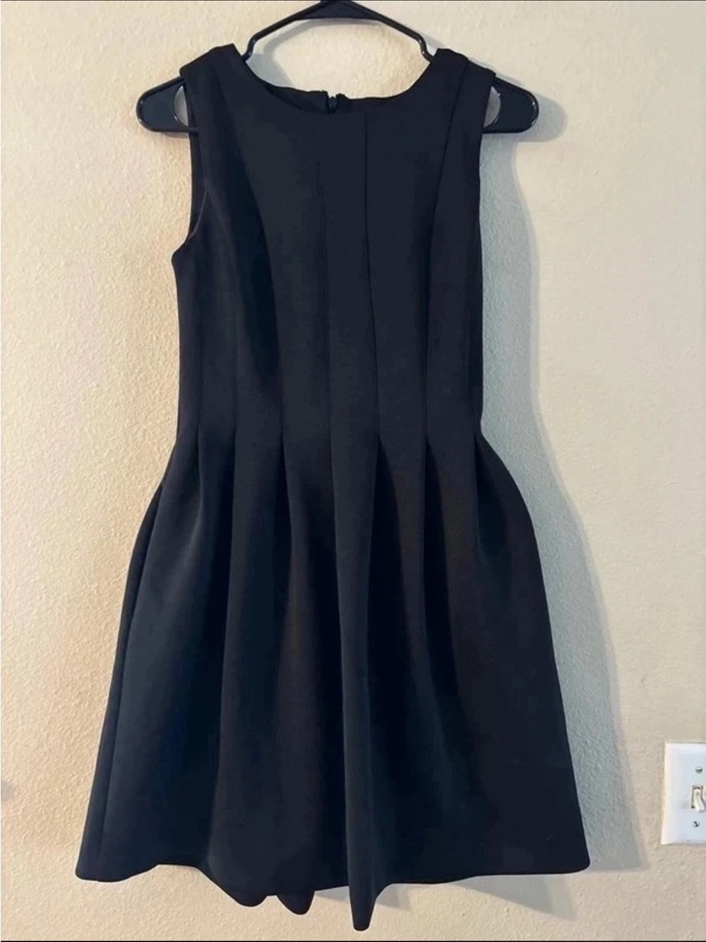 Calvin Klein Black Pleated dress with Pockets
